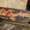 Truhlík s domečky 35 cm