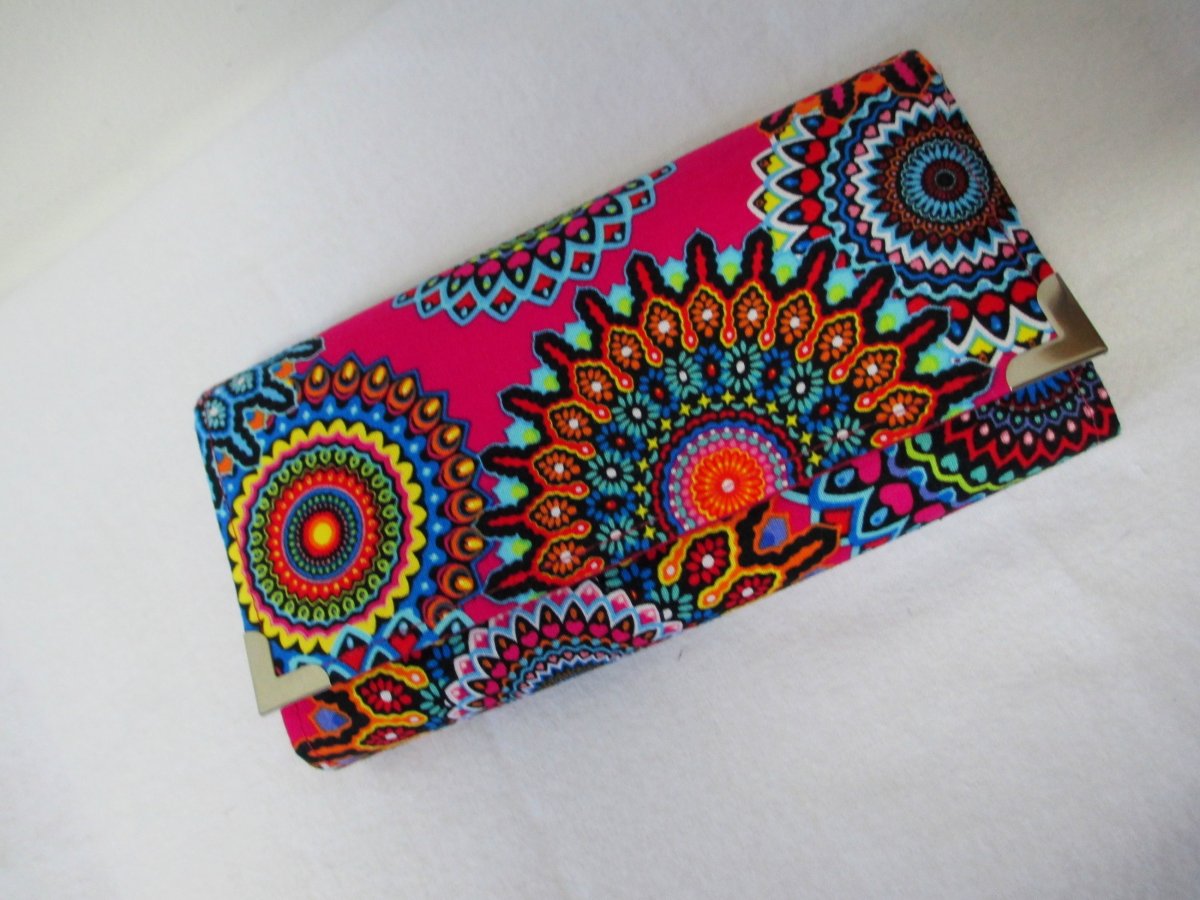 Peněženka klasická- růžové mandaly