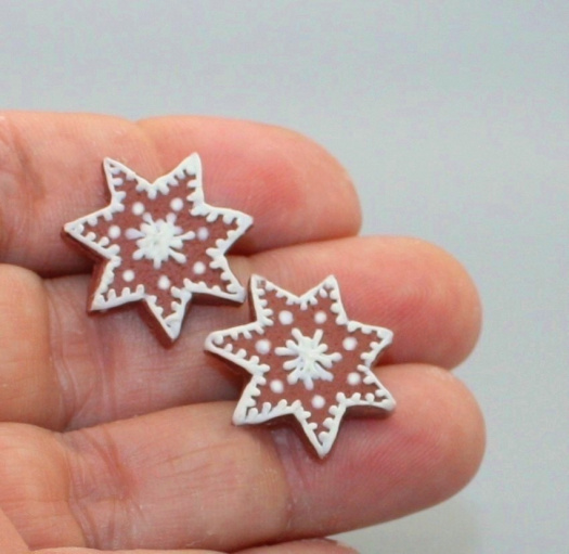 perníkové hvězdičky ..  pecky 1,7 cm