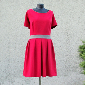 Červené šaty "Betty" vel.52