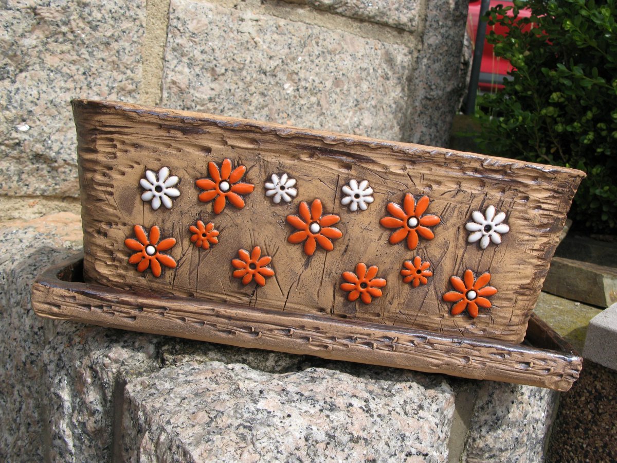 Truhlík kytičky - 35 cm