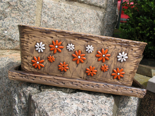 Truhlík kytičky - 35 cm