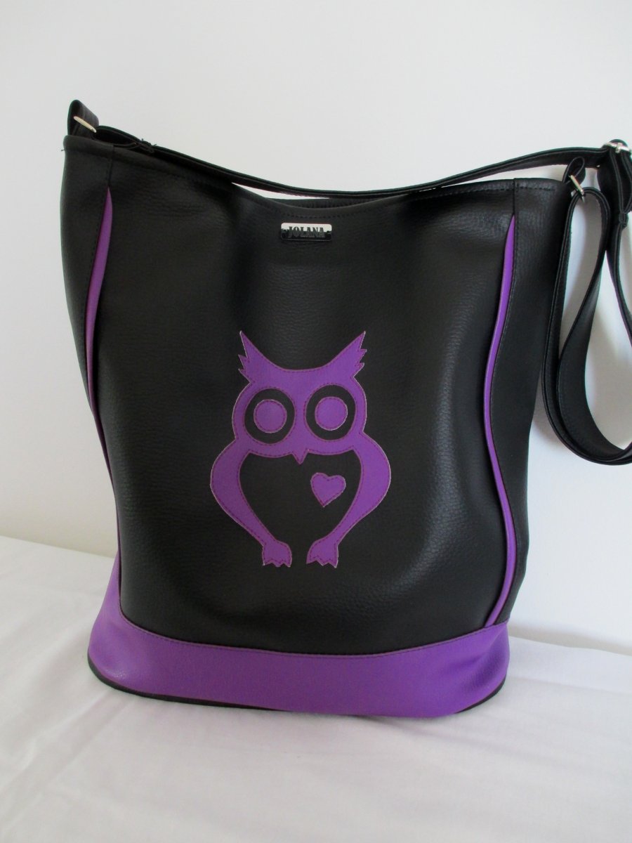 Kabelka fialová sova