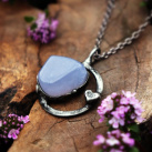 Přívěsek - chalcedon srdíčko