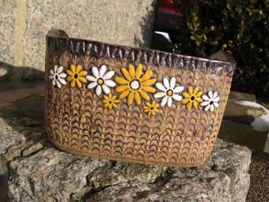 Keramický košík velký