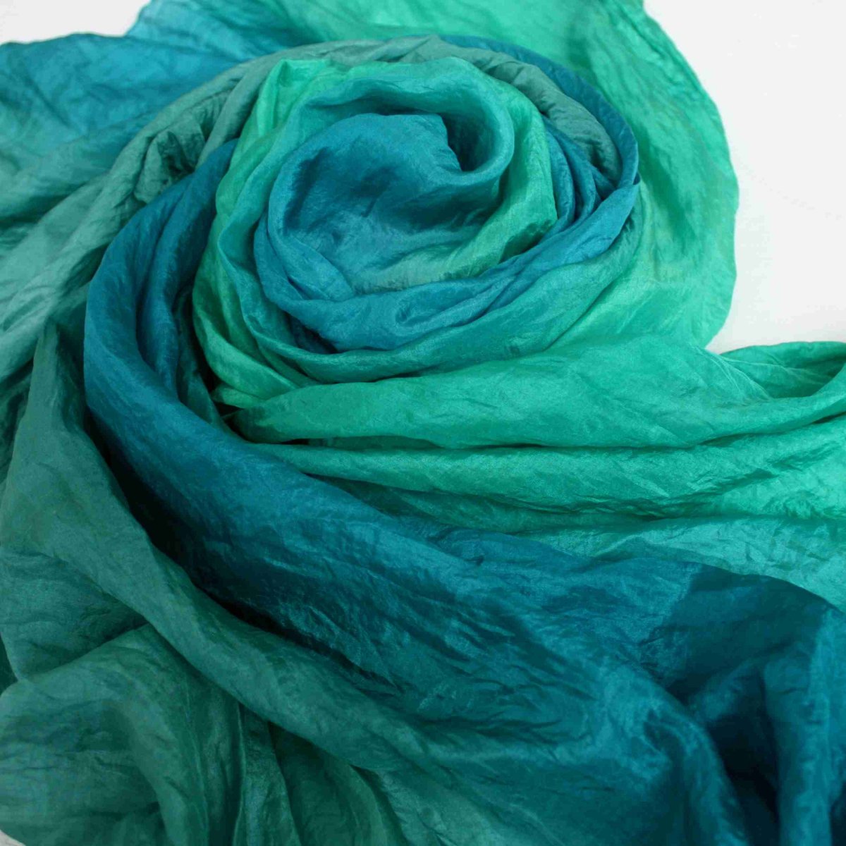 hedvábný pléd 180x90  zelený