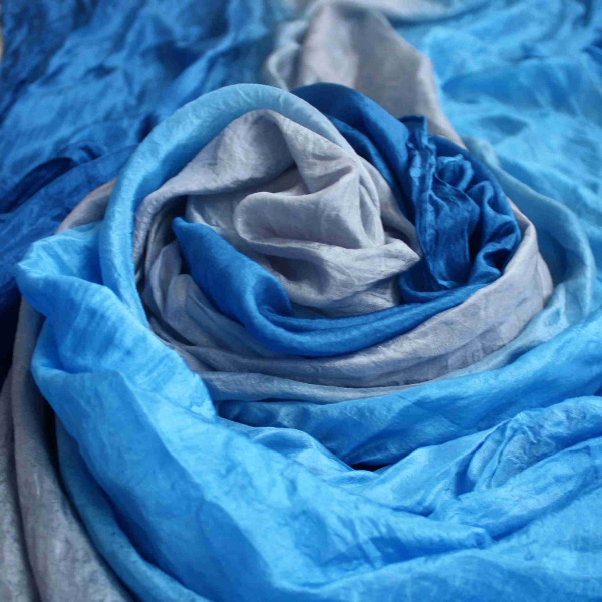 Nebeský ... hedvábný pléd