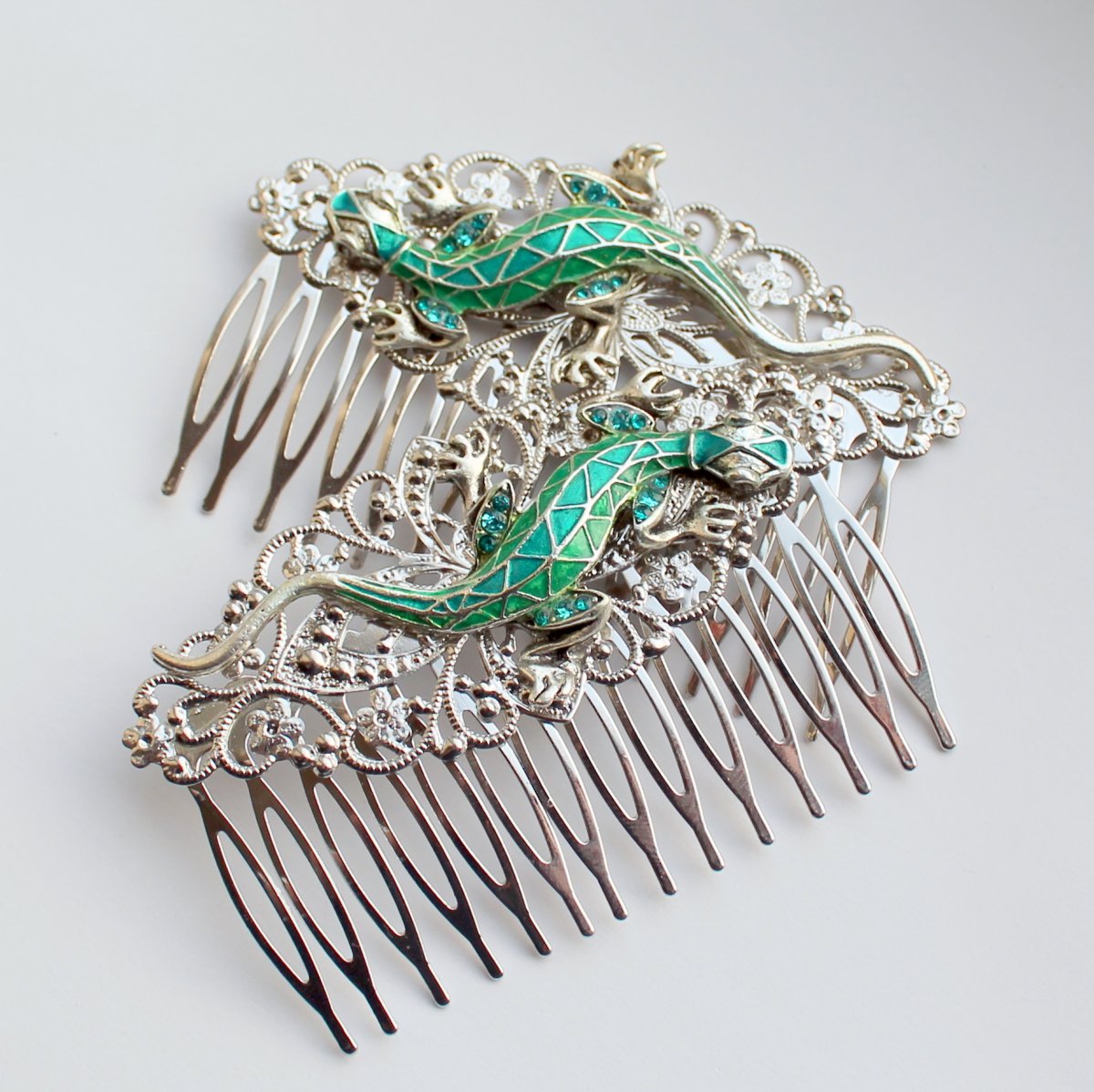 Ještěrka - hřebínek - 1 kus