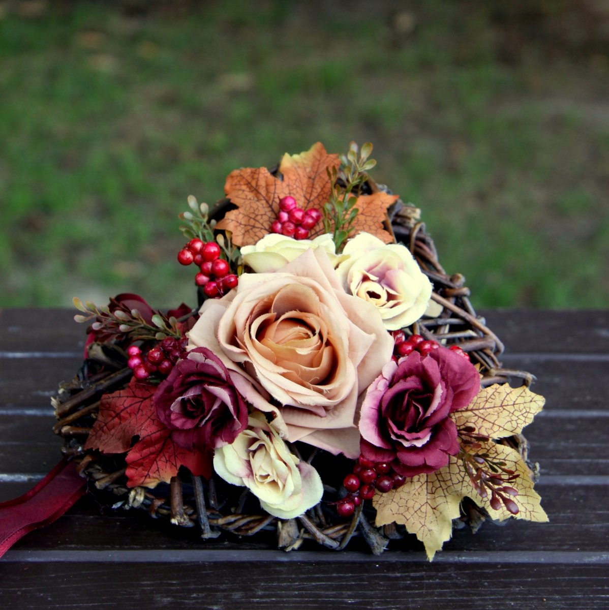 Babí léto_srdíčko na dveře