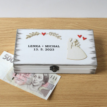 Svatební krabička na peníze - nápisy na přání