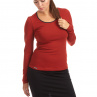 Bavlněné triko - CELIN / S- XL, kaštanová