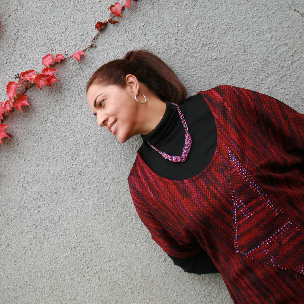 Šatovka/tunika v barvě červeého vína