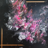 Abstraktní obraz - Aurea, 90x90 cm