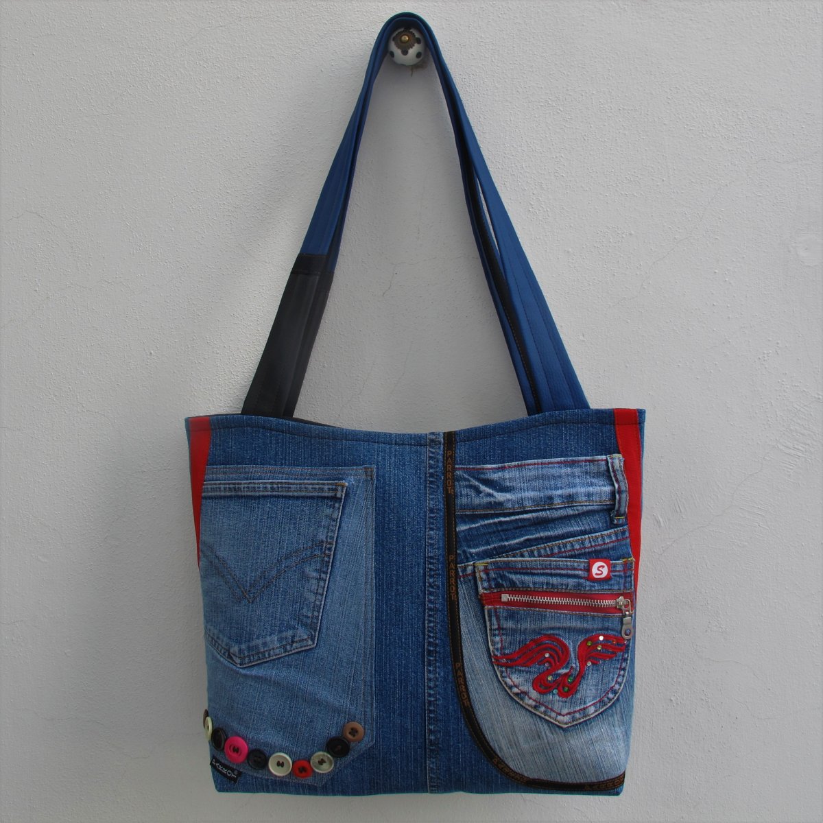 POCKET JEANS BAG * no.3 * PARROT®