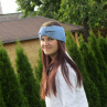Pletená čelenka "turban"