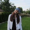 Pletená čelenka "turban"