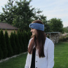 Pletená čelenka "turban"