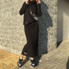 Dámská exkluzivní tepláková sukně Patte Black