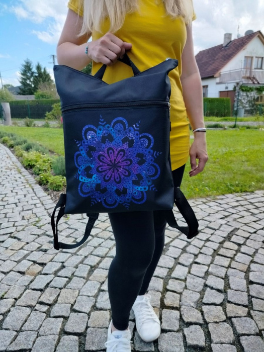 Batoh na zip mandala