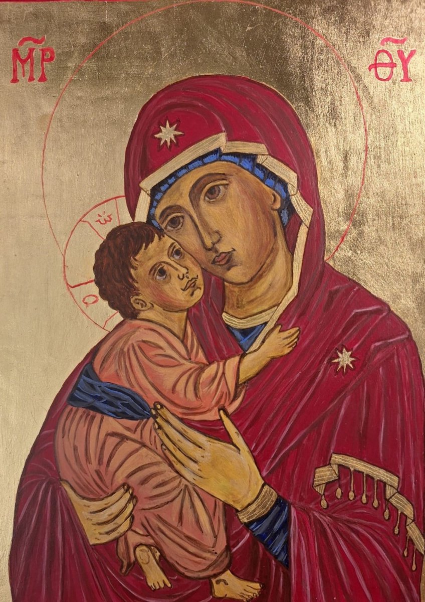 Ikona - Panna Marie s Ježíškem 