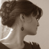 Šité náušnice Christine Rose-Copper
