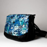 Dvoukomorová crossbody kabelka - Kočičky