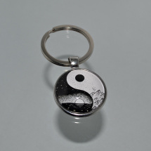 Přívěsek na klíče - jin a jang (0244)