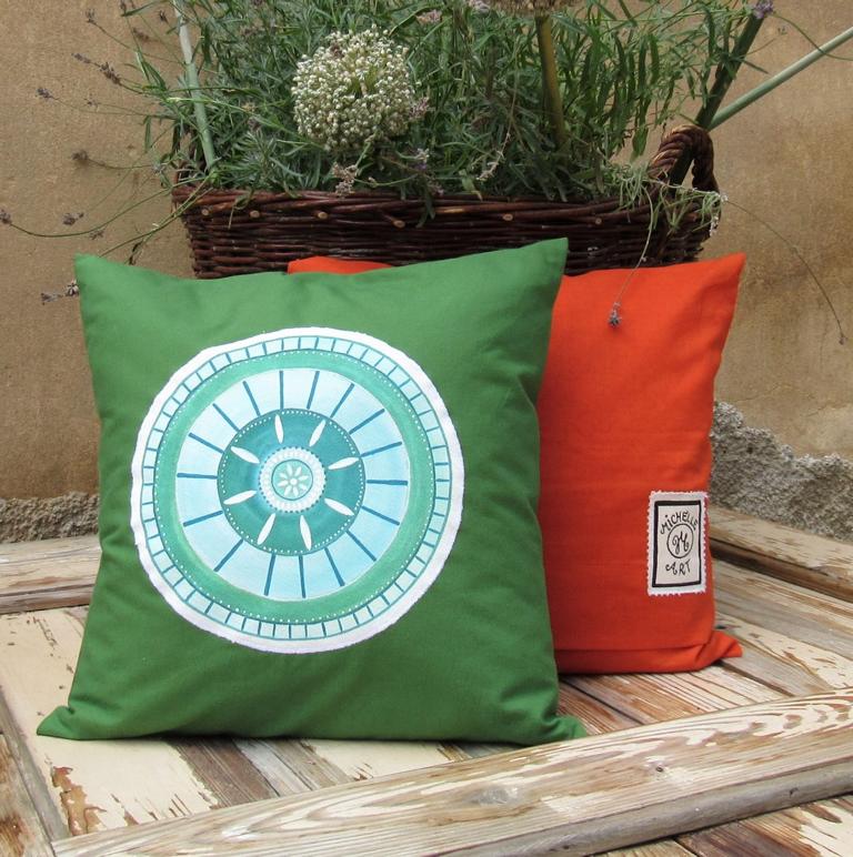 MANDALOVÝ POLŠTÁŘEK - ZELENÝ