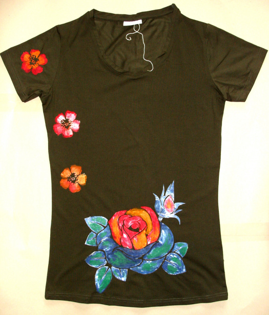 Dámské tričko čtyři květiny