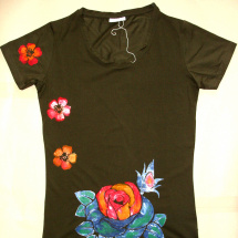 Dámské tričko čtyři květiny