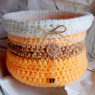 HÁČKOVANÝ ÚLOŽNÝ KOŠÍK MELÍR - #0003