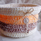 HÁČKOVANÝ ÚLOŽNÝ KOŠÍK MELÍR - #0004