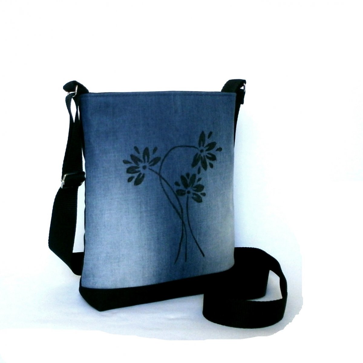 Kabelka MANDY - černá kresba