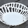 Keramická mísa děrovaná, bílá