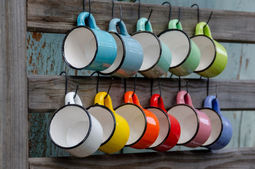 Keramické hrnky „plecháčky“ – S