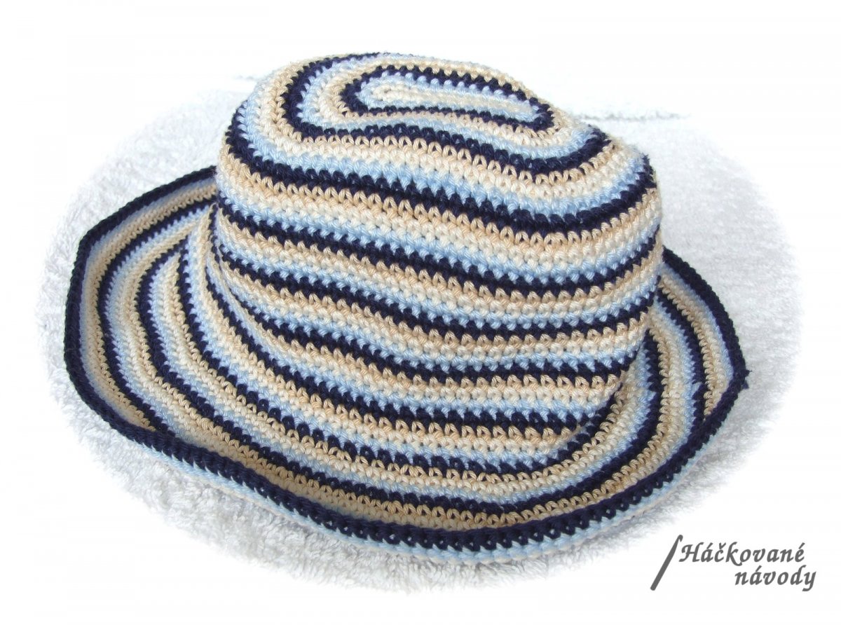 Háčkovaný kovbojský klobouk pro kluky - návod