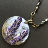 Keramický náhrdelník Levandule