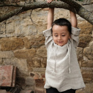 Chlapecká košile 100% len (vel.98-116)