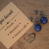 NÁUŠNICE PUZETY - NEREZ OCEL - LAPIS LAZULI