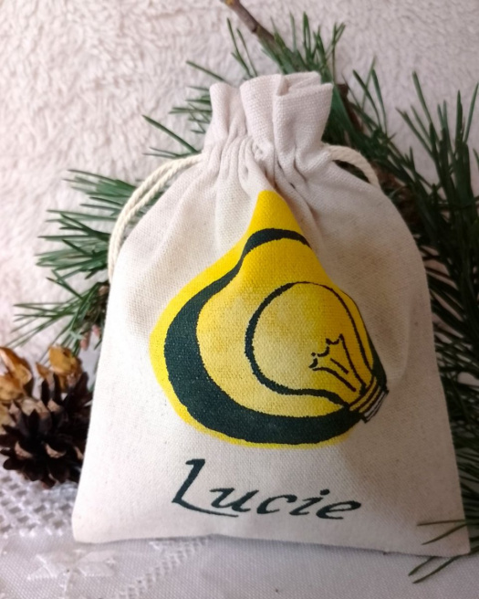 Malovaný dárkový pytlík - Lucie