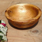 Dřevěná miska M0130 - dub, ø 18 cm.