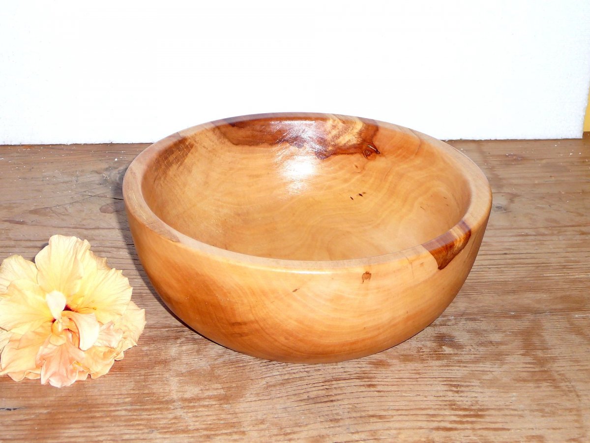 Dřevěná miska M0175 - jabloň, prům. 22,5 cm