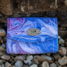 Peněženka ručně barvená - Modrá