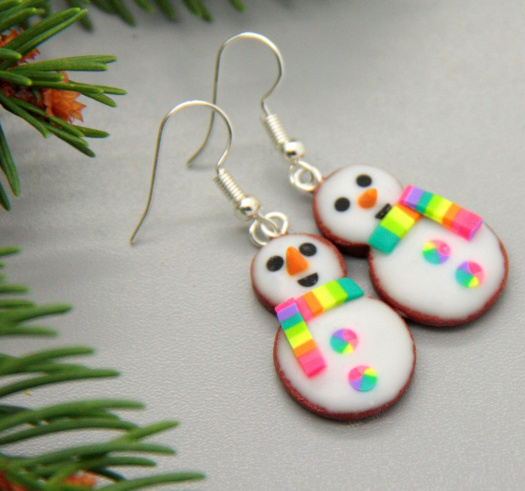 vánoční perníčky jako sněhulci