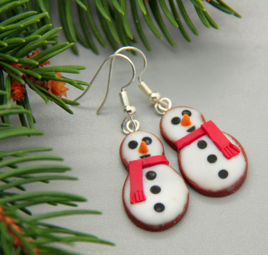 vánoční perníčky jako sněhulci