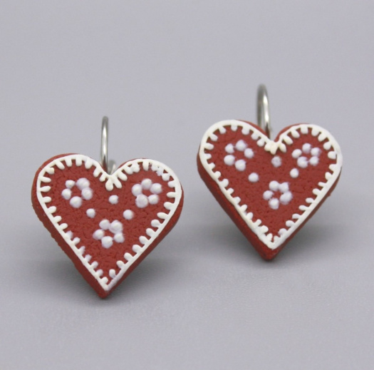 perníkové srdce .. srdíčka perníčky ..cvakačky 1,8 cm 