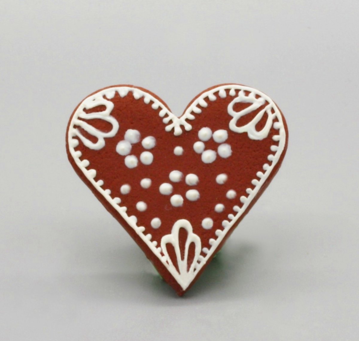 perníkové srdce .. brož perníček