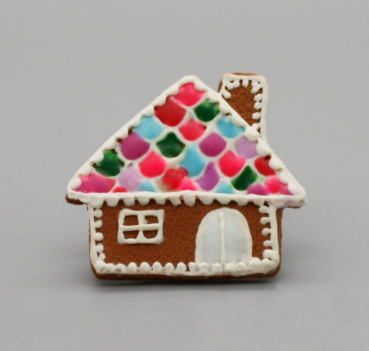 crazy perníková brož s vánočním motivem