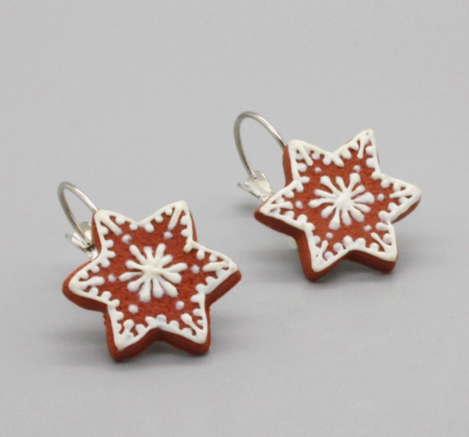 perníkové hvězdičky.. perníčky .. cvakačky 1,8 cm 