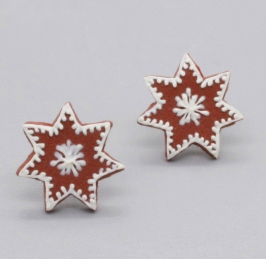 perníkové hvězdičky ..  pecky 1,7 cm